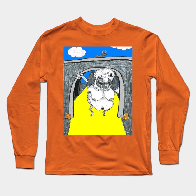 The Toll Troll Long Sleeve T-Shirt by lowen morrison